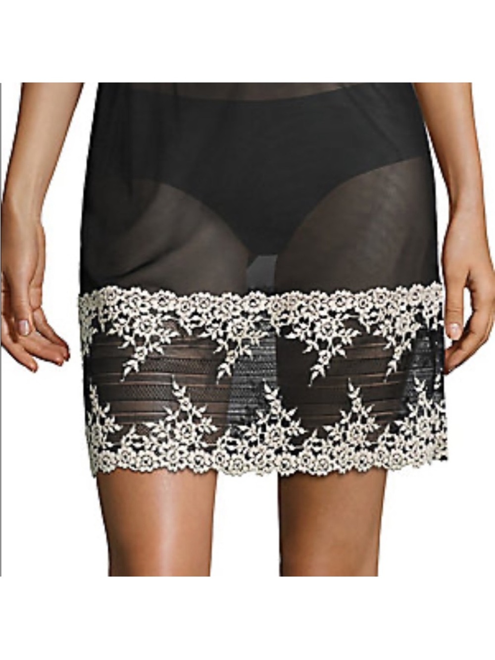 Wacoal Sheer Mesh Lingerie slip skirt ⭐️5FOR$25⭐️